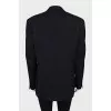 Men's double-breasted wool jacket