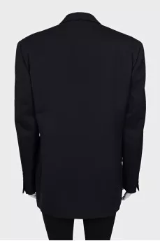 Men's double-breasted wool jacket