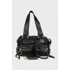 Vintage leather shoulder bag