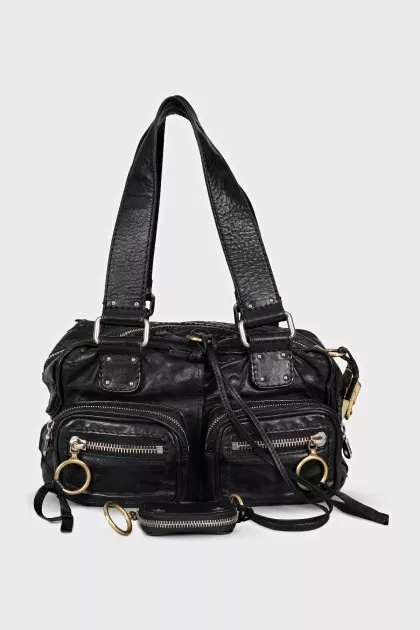 Vintage leather shoulder bag