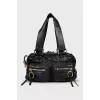 Vintage leather shoulder bag