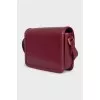 Red leather Solférino bag