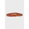 Brown leather belt