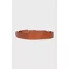 Brown leather belt