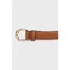 Narrow brown leather belt