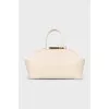 Beige crossbody with embossing