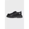 Men's leather derby shoes