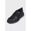 Men's leather derby shoes