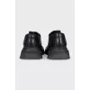 Men's leather derby shoes