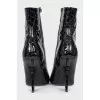 Leather ankle boots with a signature heel