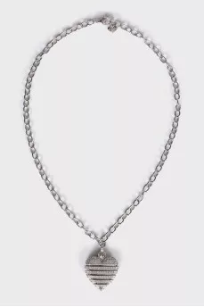 Silver heart pendant
