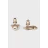 Asymmetrical stud earrings