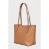 Brown leather shoulder bag