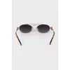 Oval gold sunglasses