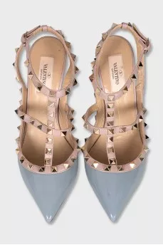 Blue Rockstud Shoes