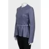 Blue lambskin jacket