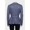 Blue lambskin jacket