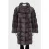 Blue mink coat