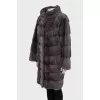 Blue mink coat