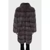 Blue mink coat