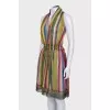 Striped silk pareo