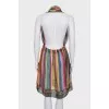 Striped silk pareo