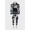 Men's tracksuit with military print