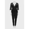 Lace V-neck jumpsuit