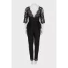 Lace V-neck jumpsuit