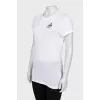 Long T-shirt with print on the back