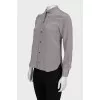 Straight-cut blouse with a small print