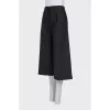 Black high-waisted Bermuda shorts