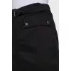 Black denim skirt with a zipper
