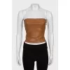 Brown corset top