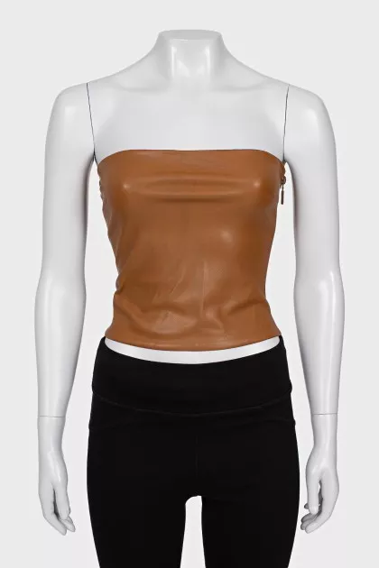 Brown corset top