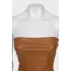 Brown corset top