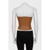 Brown corset top