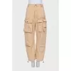 Beige cargo jeans