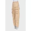 Beige cargo jeans