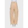Beige cargo jeans