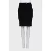 Black wool skirt with tag