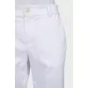 White straight shorts