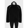 Men's anorak with a high collar
