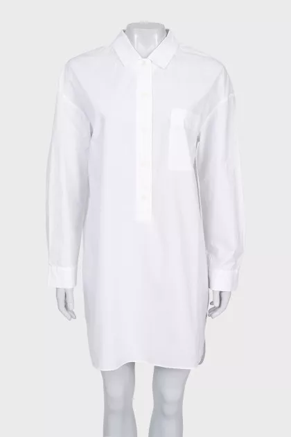 White shirt dress