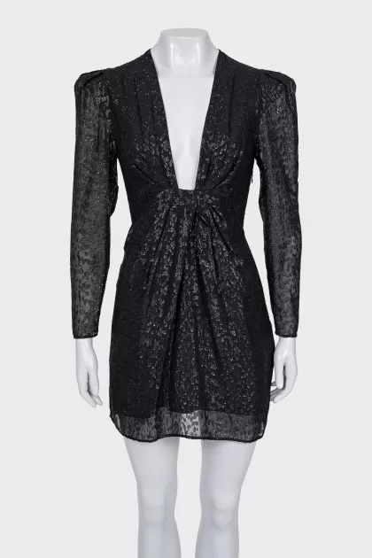 V-neck cocktail dress