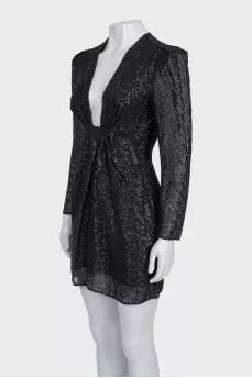 V-neck cocktail dress