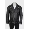 Men's black lambskin jacket