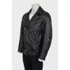 Men's black lambskin jacket