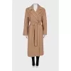 Beige coat for the smell