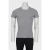 Men's gray T-shirt with logo